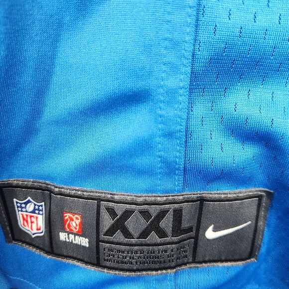 NFL Players Nike Detroit Lions On-Field Barry Sanders Honolulu Blue Jersey XXL - Picture 6 of 8
